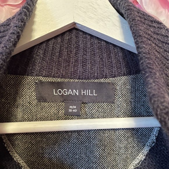 Logan Hill Wool Pullover V-Neck Sz M - Picture 2 of 6